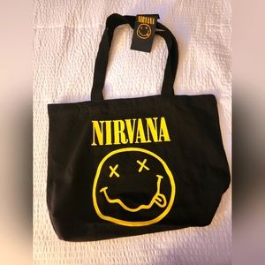 Nirvana Black Tote Bag